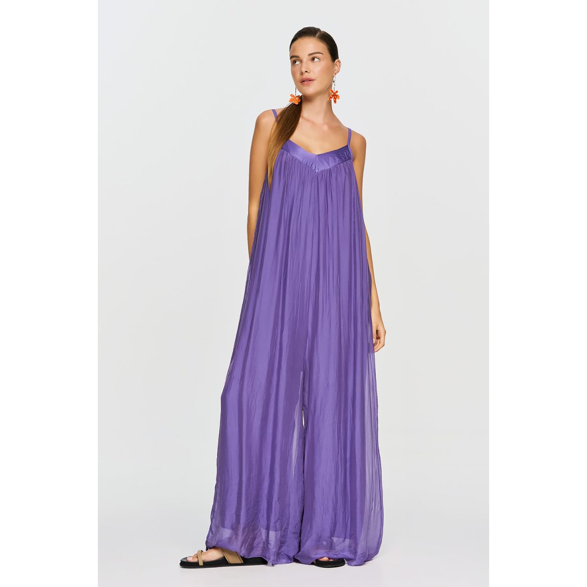 ΕΦΗΜΕΡΟΝ Silk Collection • Nephele Jumpsuit • Purple - Image 3
