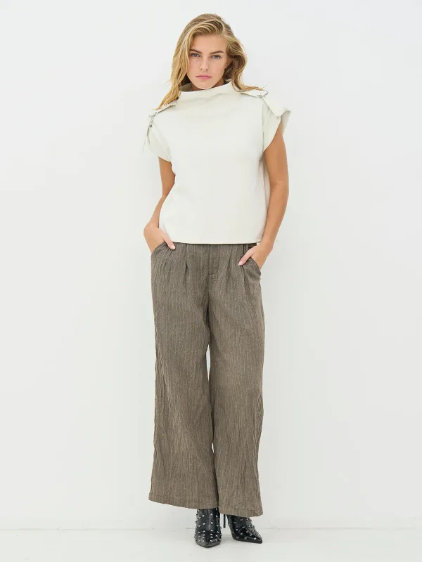 NÜ Denmark • Cora Relaxed Blouse • Bone Ivory - Image 4