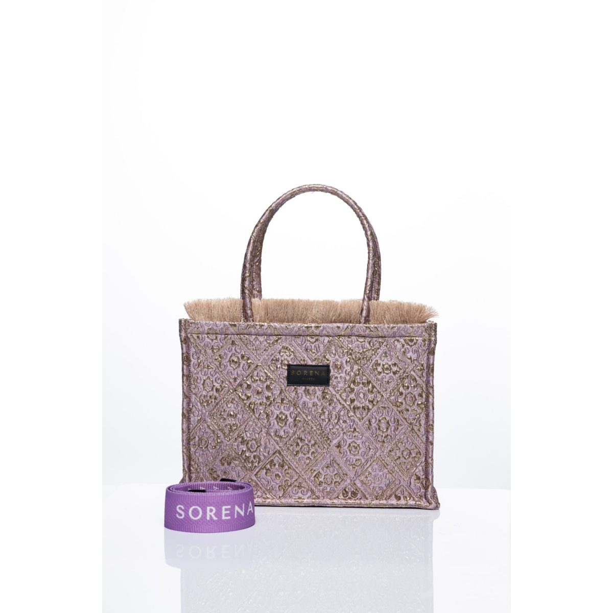 Sorena • Anemi Medium Tote Bag • Dusty Pink Gold - Image 4