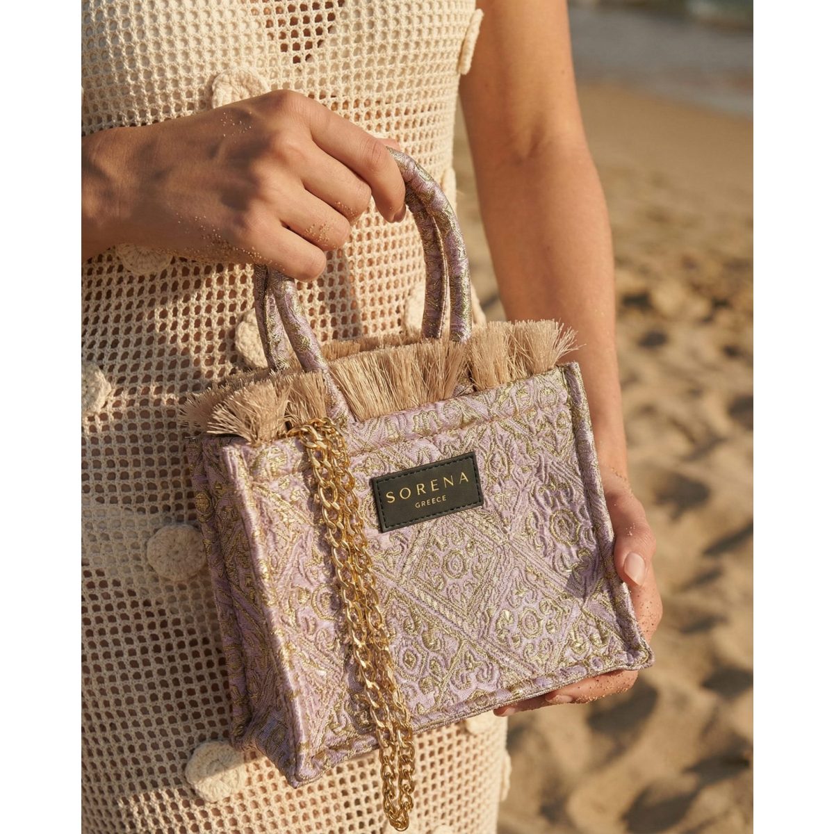 Sorena • Anemi Mini Tote Bag • Dusty Pink Gold - Image 2