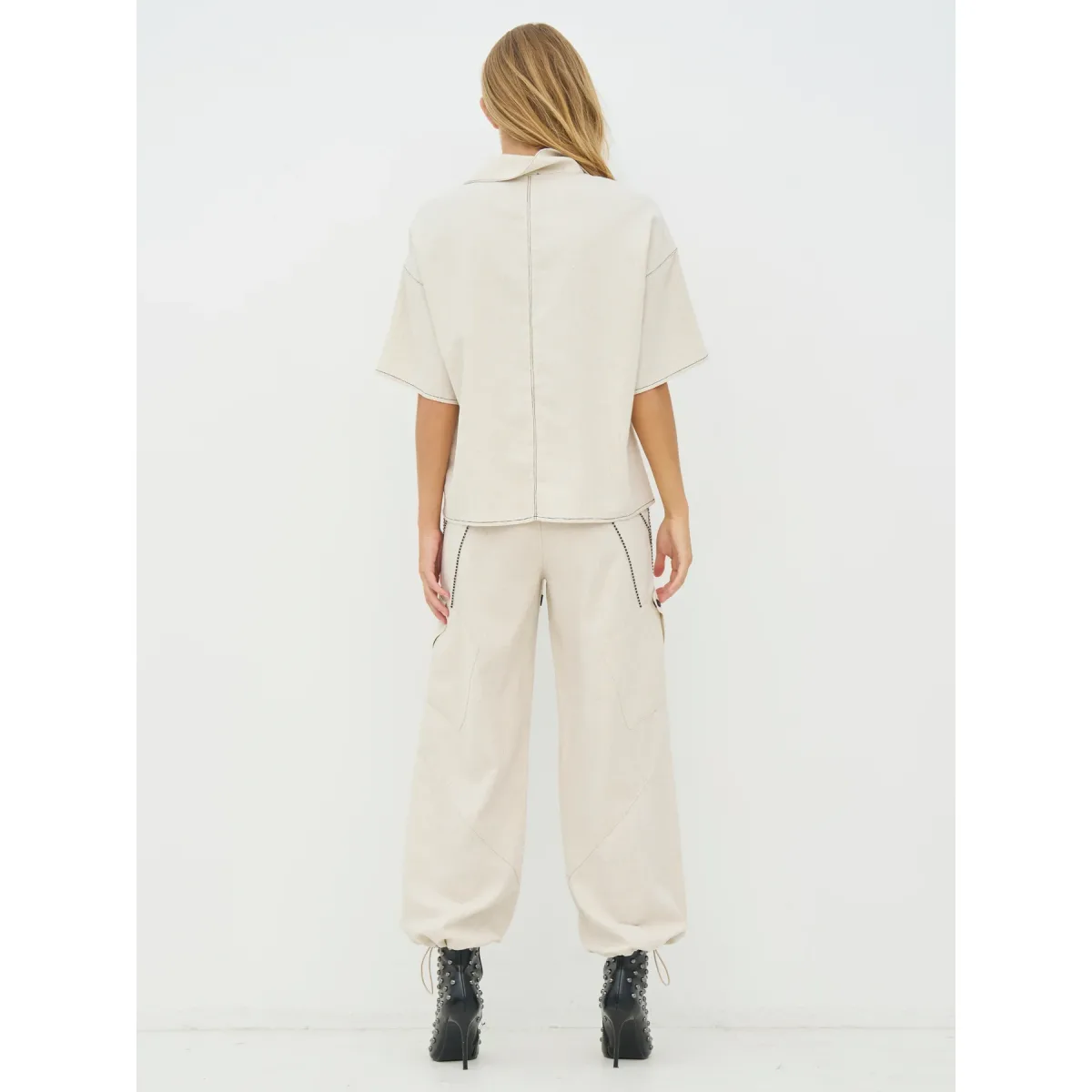 NÜ Denmark • Cerise Top Linen • Bone Ivory - Image 5