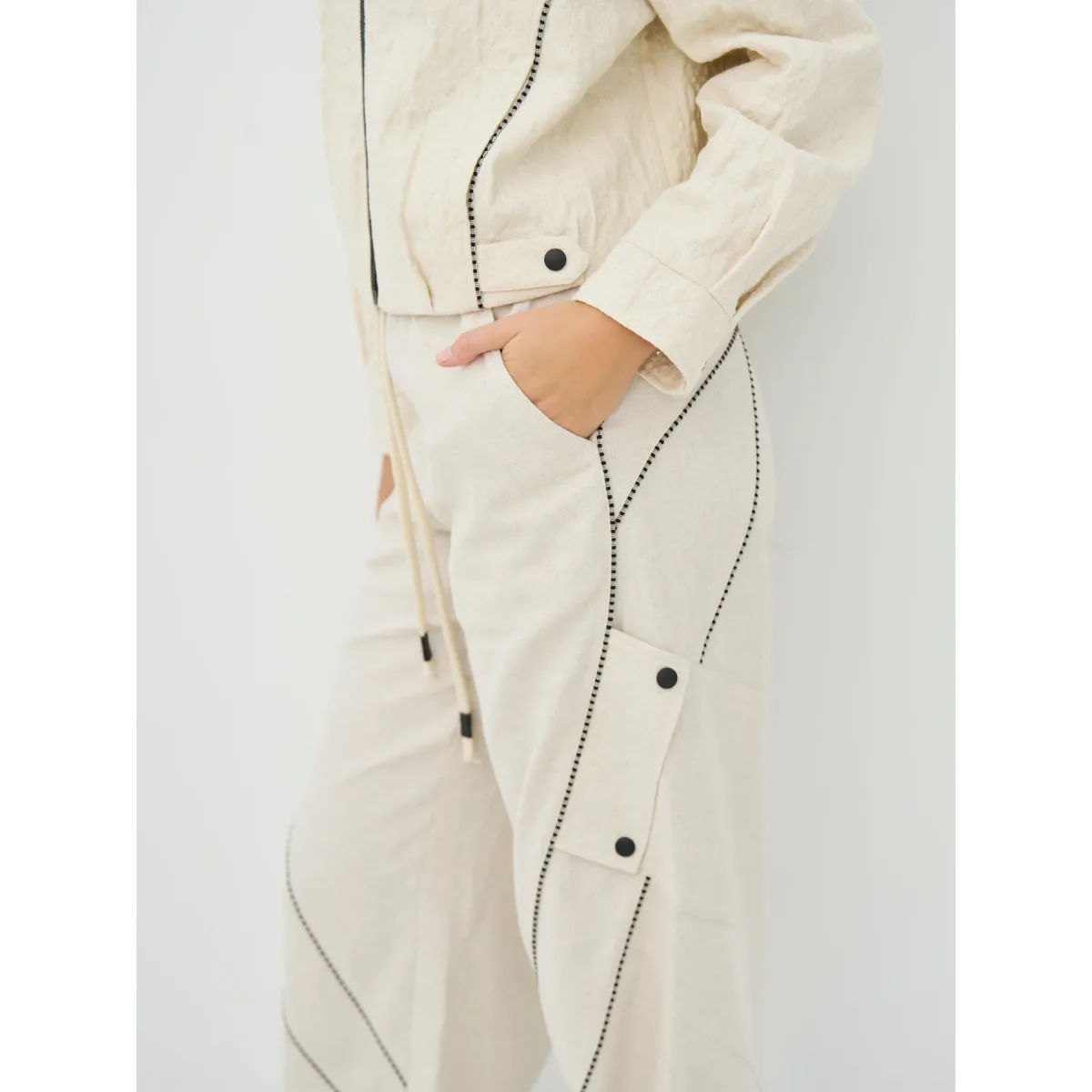 NÜ Denmark • Cerise Trousers Linen • Bone Ivory - Image 4