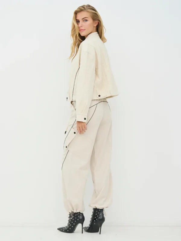 NÜ Denmark • Cerise Trousers Linen • Bone Ivory - Image 6