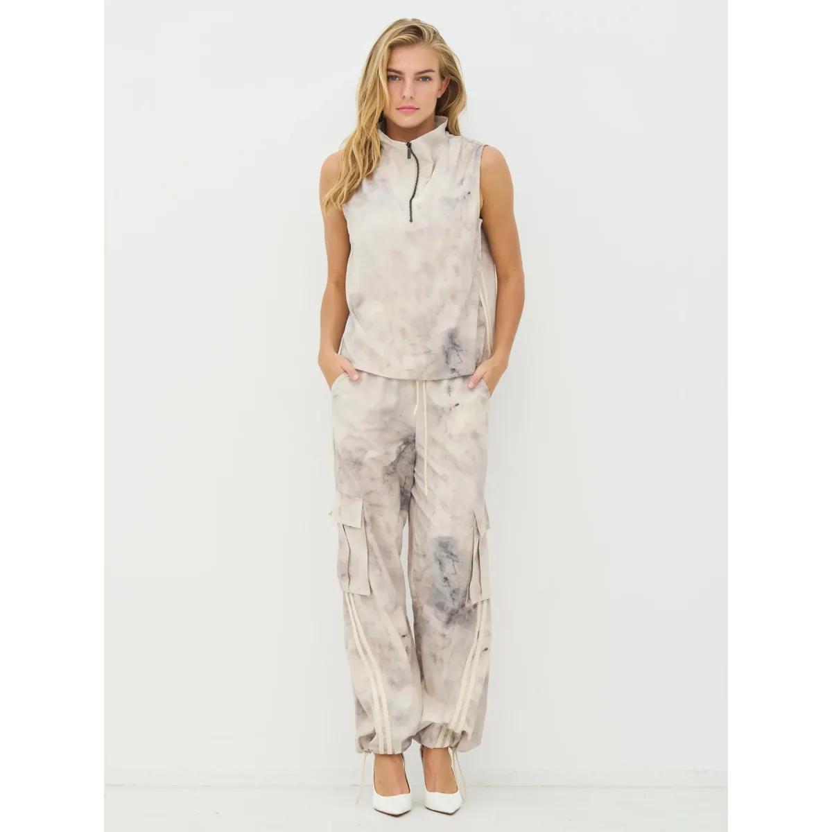 NÜ Denmark • Claire Oversized Top • Bonemix - Image 3