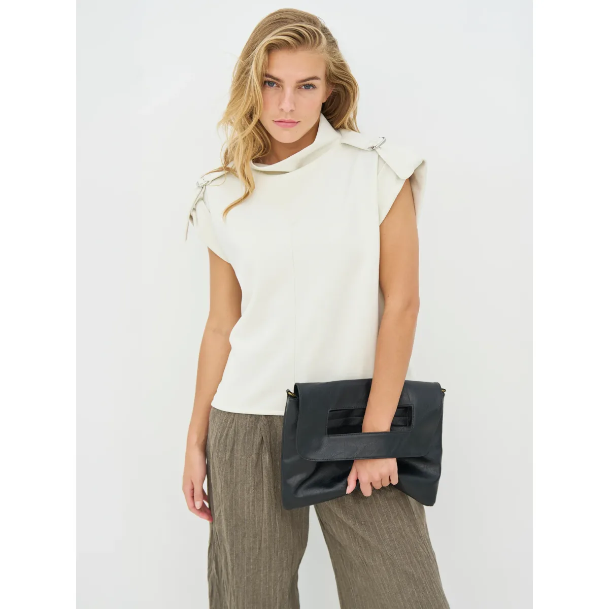 NÜ Denmark • Cora Relaxed Blouse • Bone Ivory - Image 2