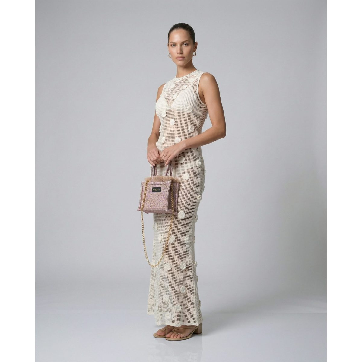 Sorena • Anemi Mini Tote Bag • Dusty Pink Gold - Image 5