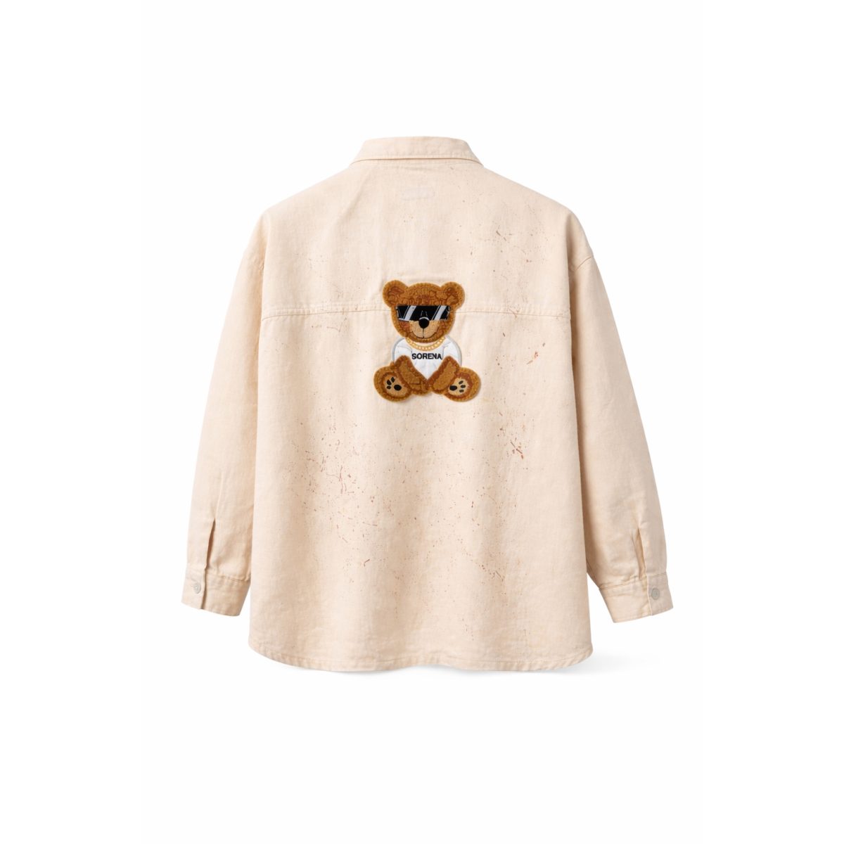 Sorena • Denim Long Jacket Jabear• Beige - Image 2