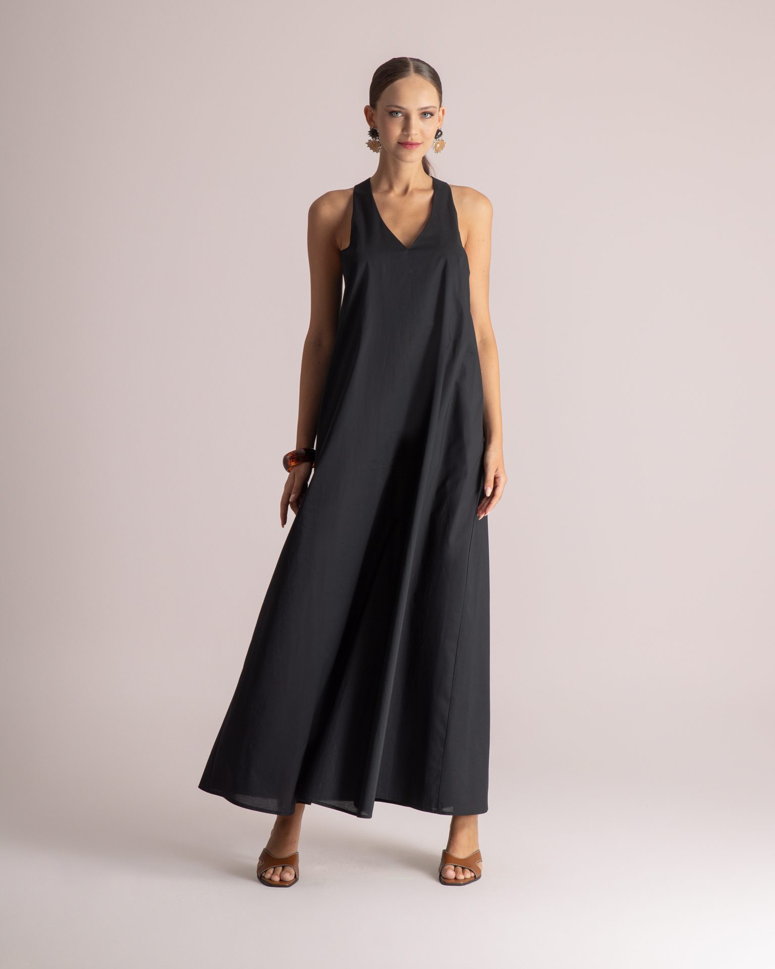 Moutaki • Poplin Maxi Dress • Black