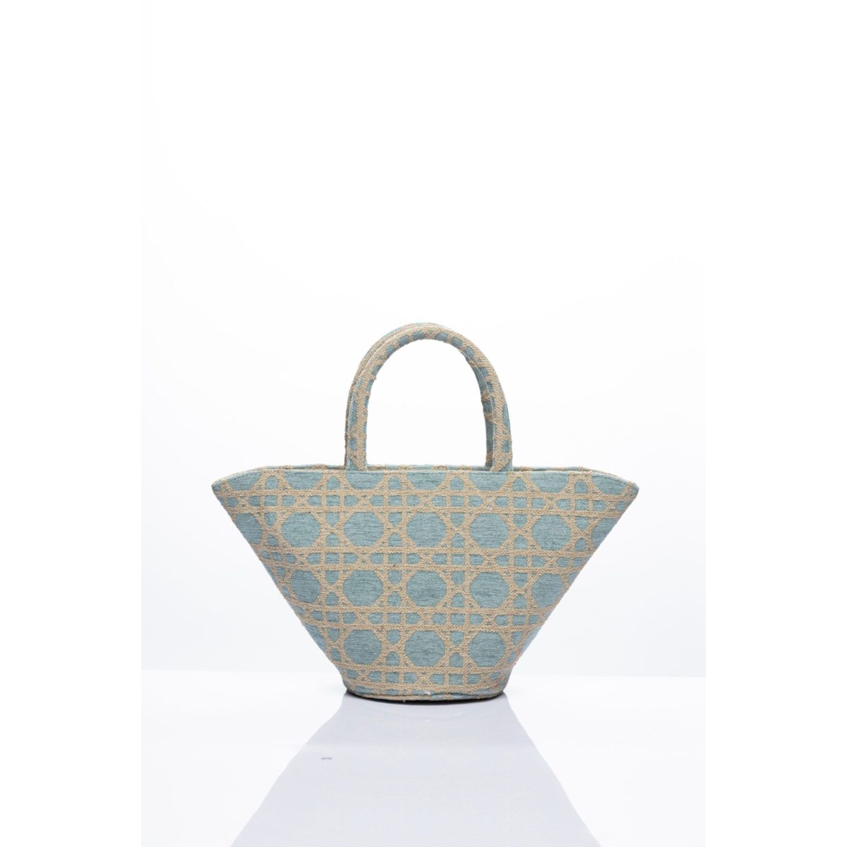 Sorena • Oceanis Mini Basket Bag • Beige Baby Blue - Image 4