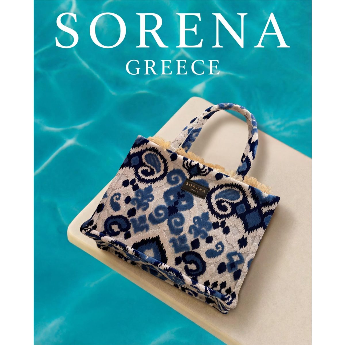 Sorena • Thalassa Medium Tote Bag • Blue White - Image 2