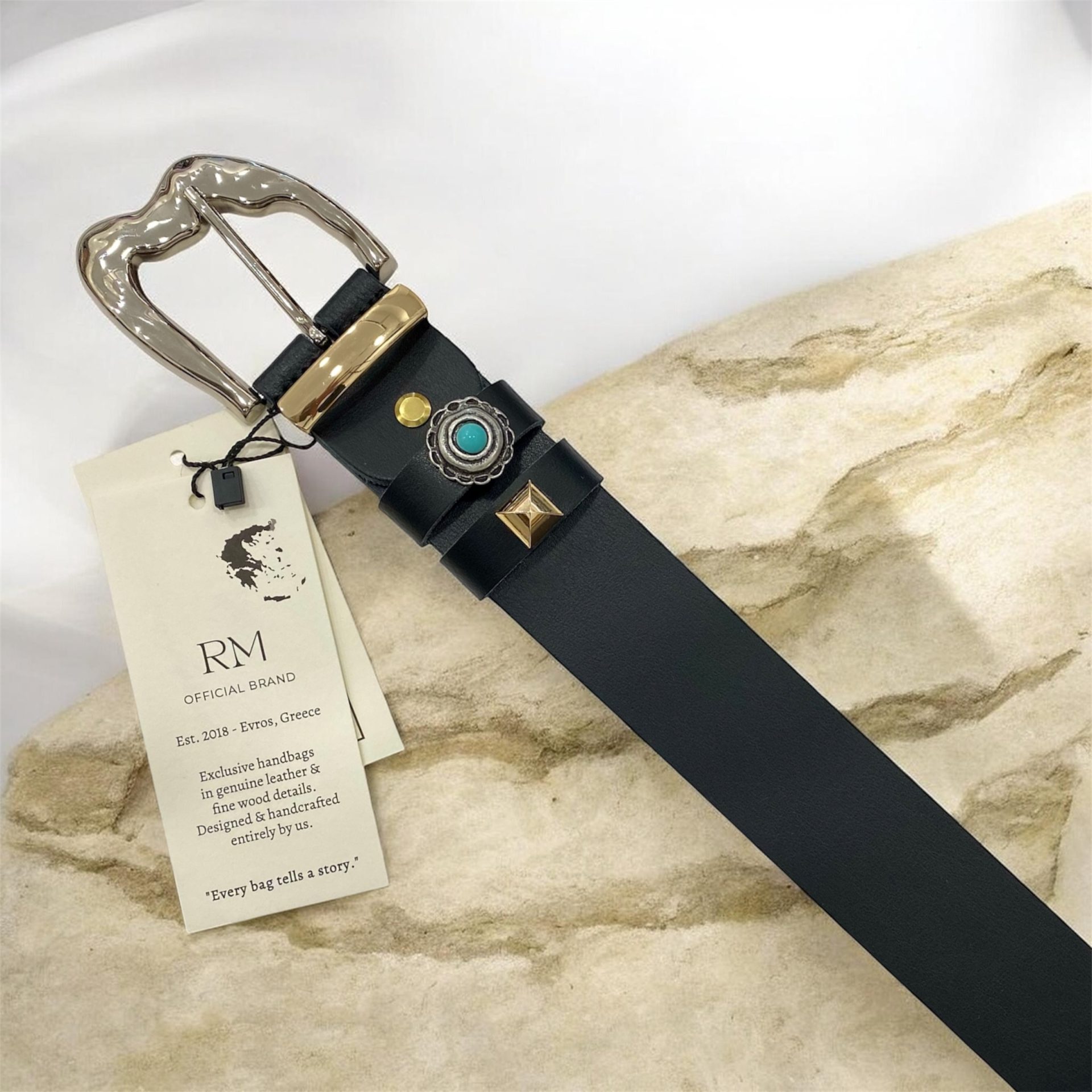 Rm Leather Belts • code 72423 • Black
