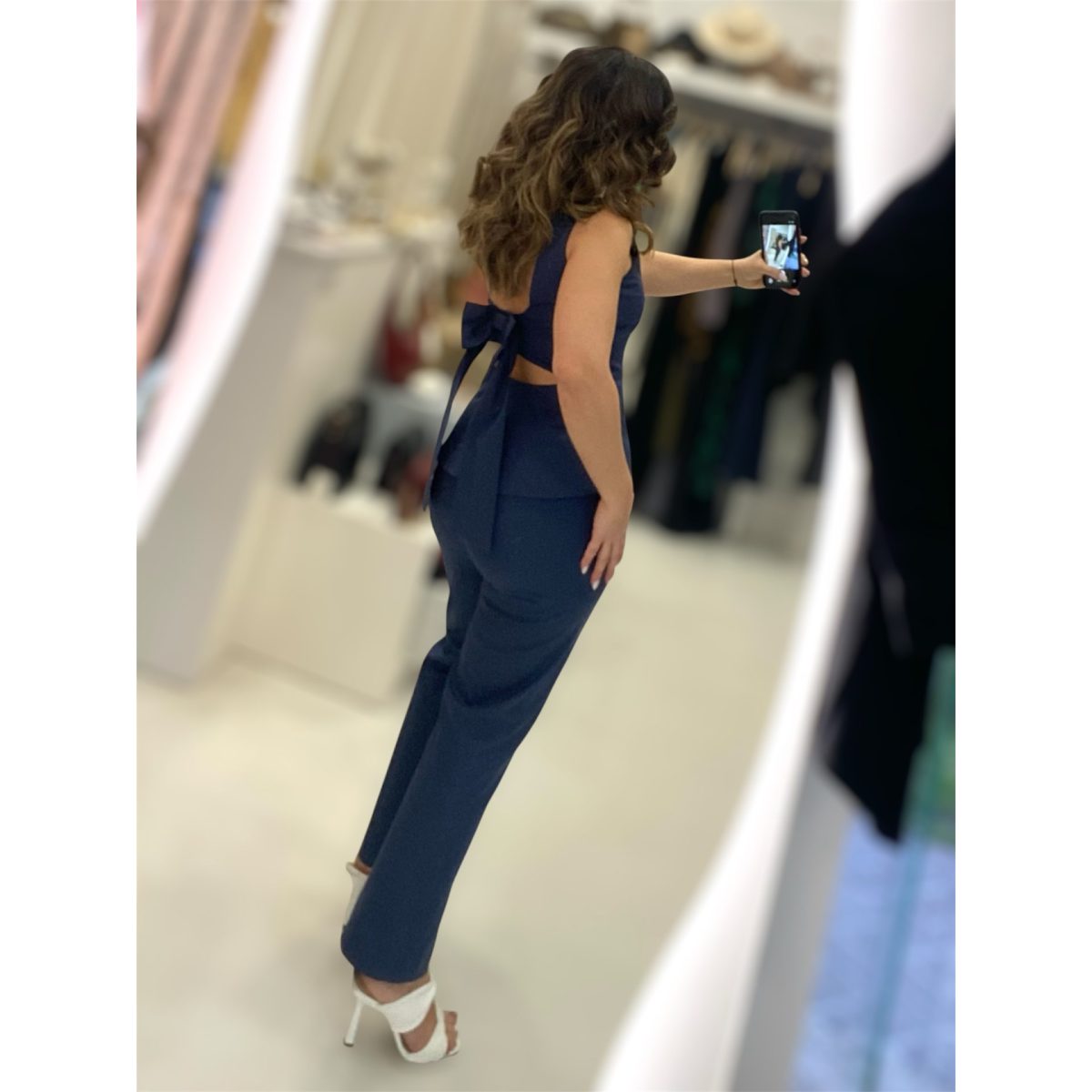 Moutaki • Elastic Waist Straight Pants • Midnight Blue - Image 5