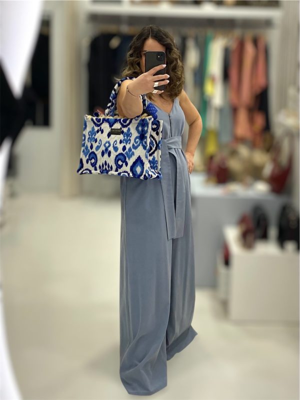 Moutaki • Oversized Cupro Jumpsuit • Dusty Blue - Image 5
