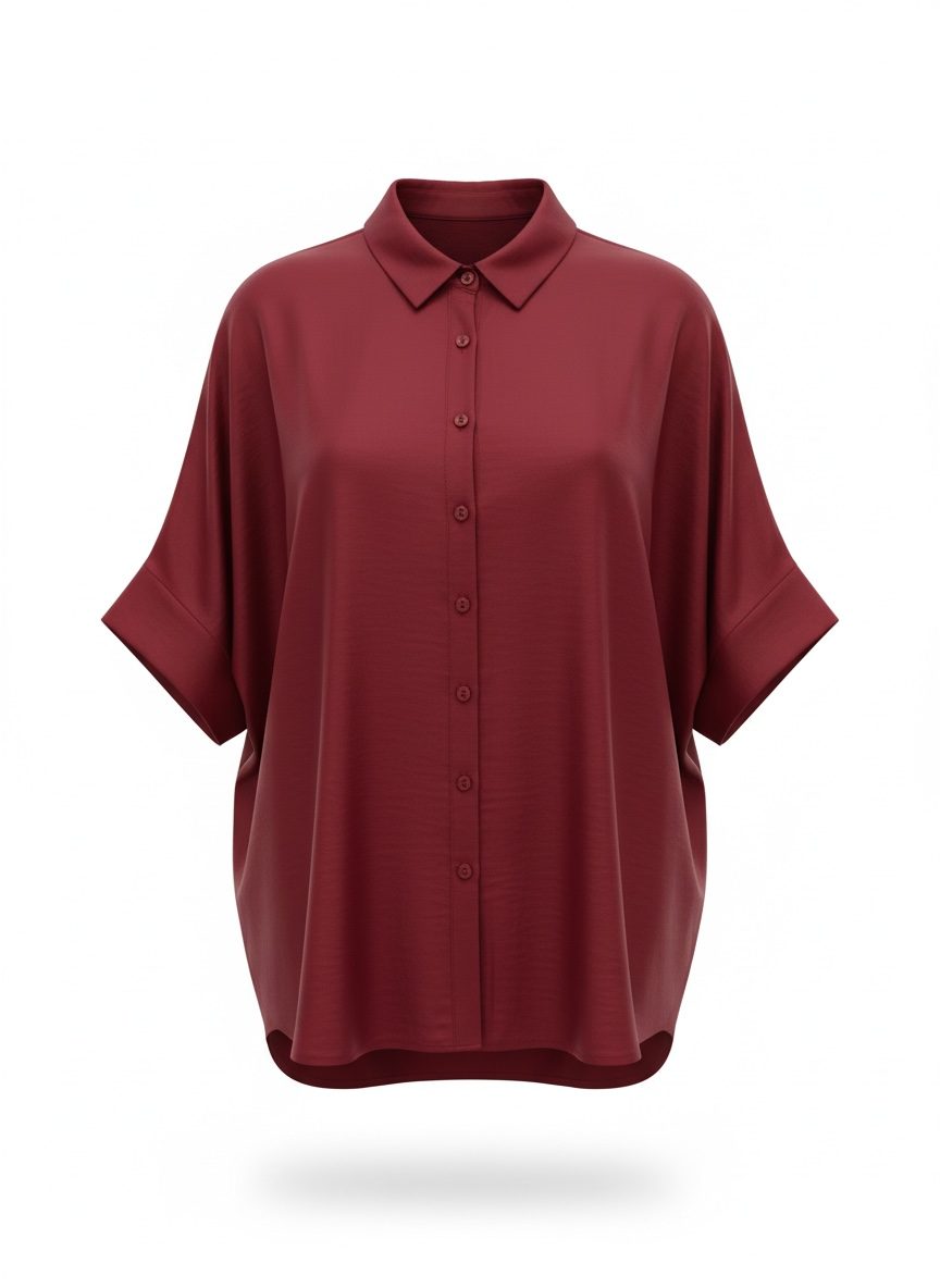 Moutaki • Relaxed Shirt • Chili Red & Black