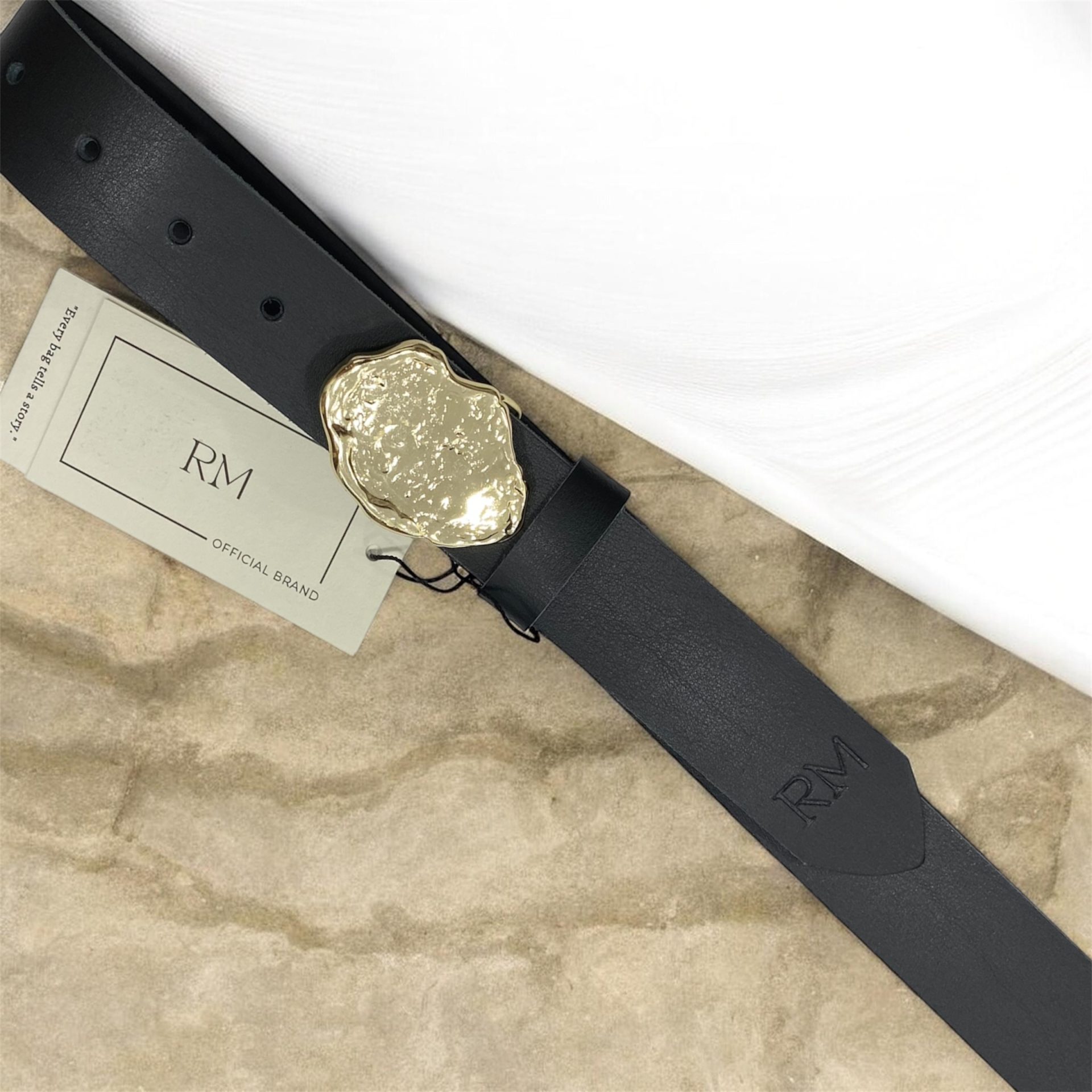 Rm Leather Belts • code 71221 • Black