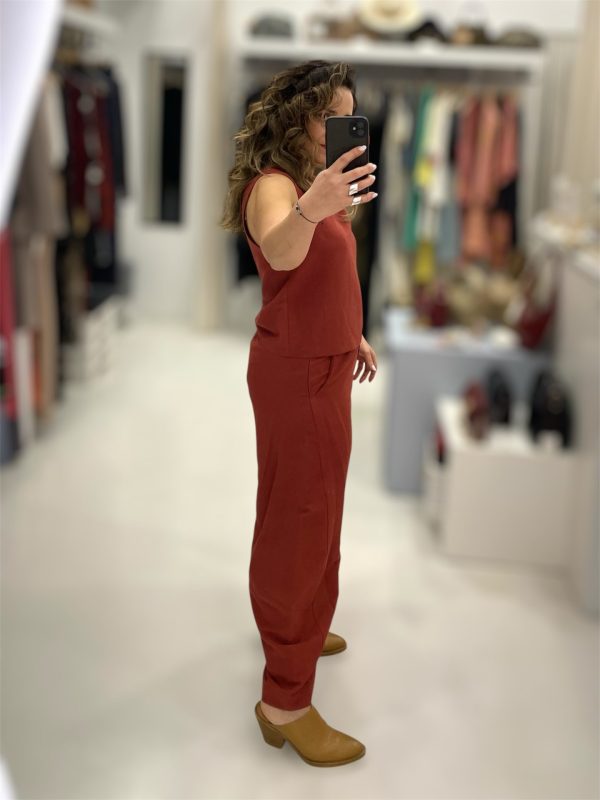 Moutaki • Linen Blend Top • Chili - Image 4