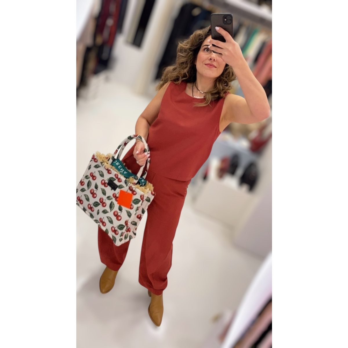 Moutaki • Linen Blend Slouchy Pants • Chili - Image 4