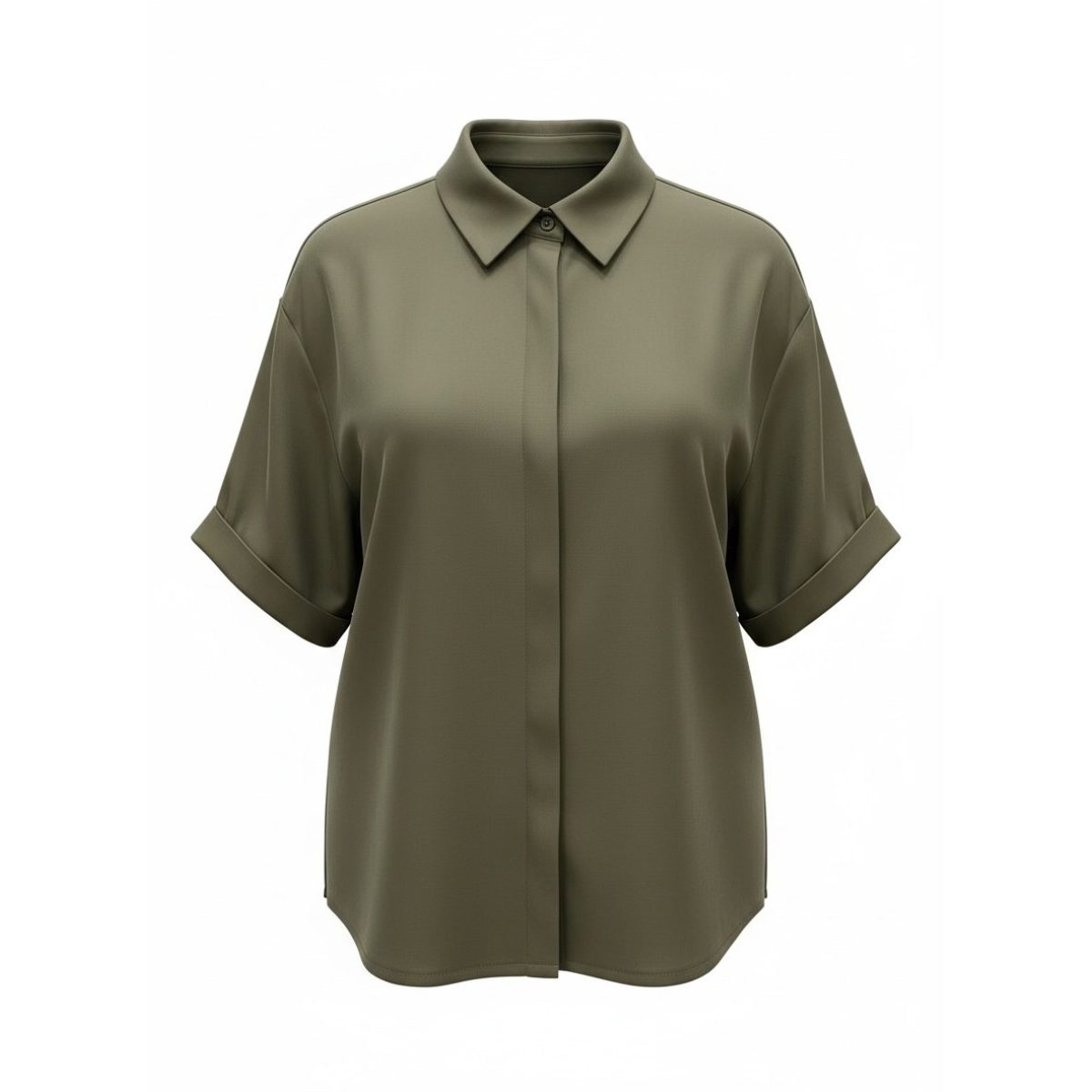 Le Streghe • Oversized Soft Trousers • Olive Militaire - Image 5