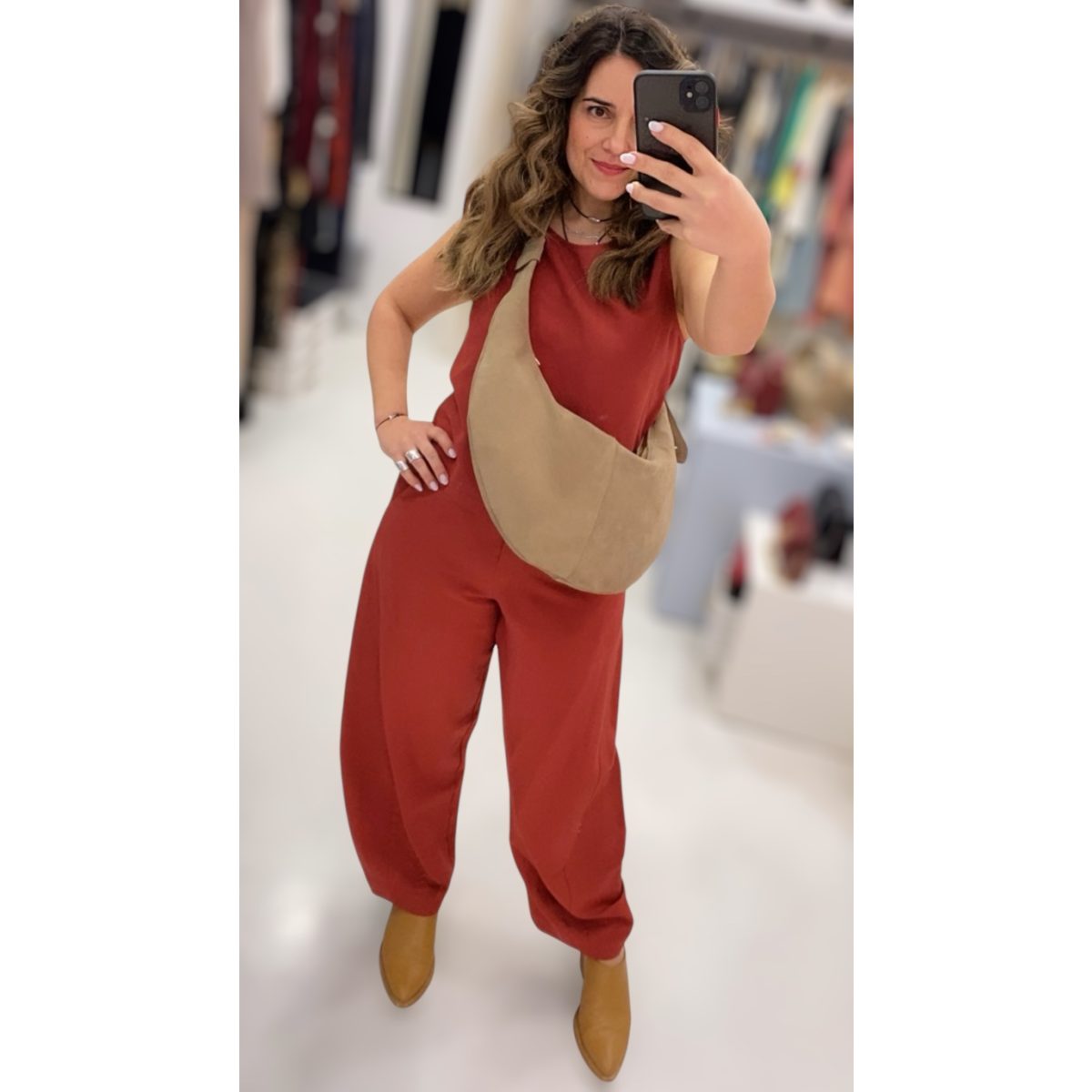 Moutaki • Linen Blend Slouchy Pants • Chili - Image 5