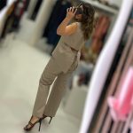 Moutaki • Open back Shirt • Beige - Image 2