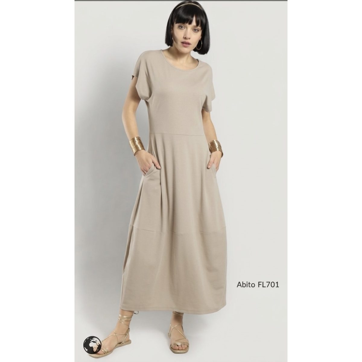 Le Streghe • Maxi Dress • Beige - Image 2
