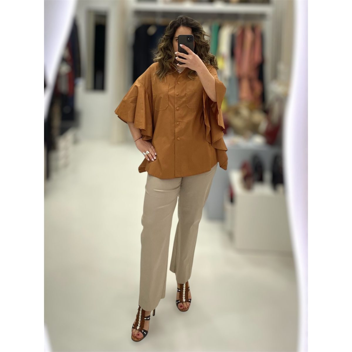 Moutaki • Butterfly Shirt • Terracotta - Image 4