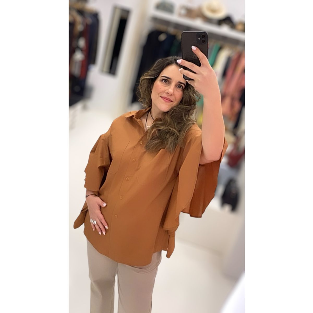 Moutaki • Butterfly Shirt • Terracotta - Image 3