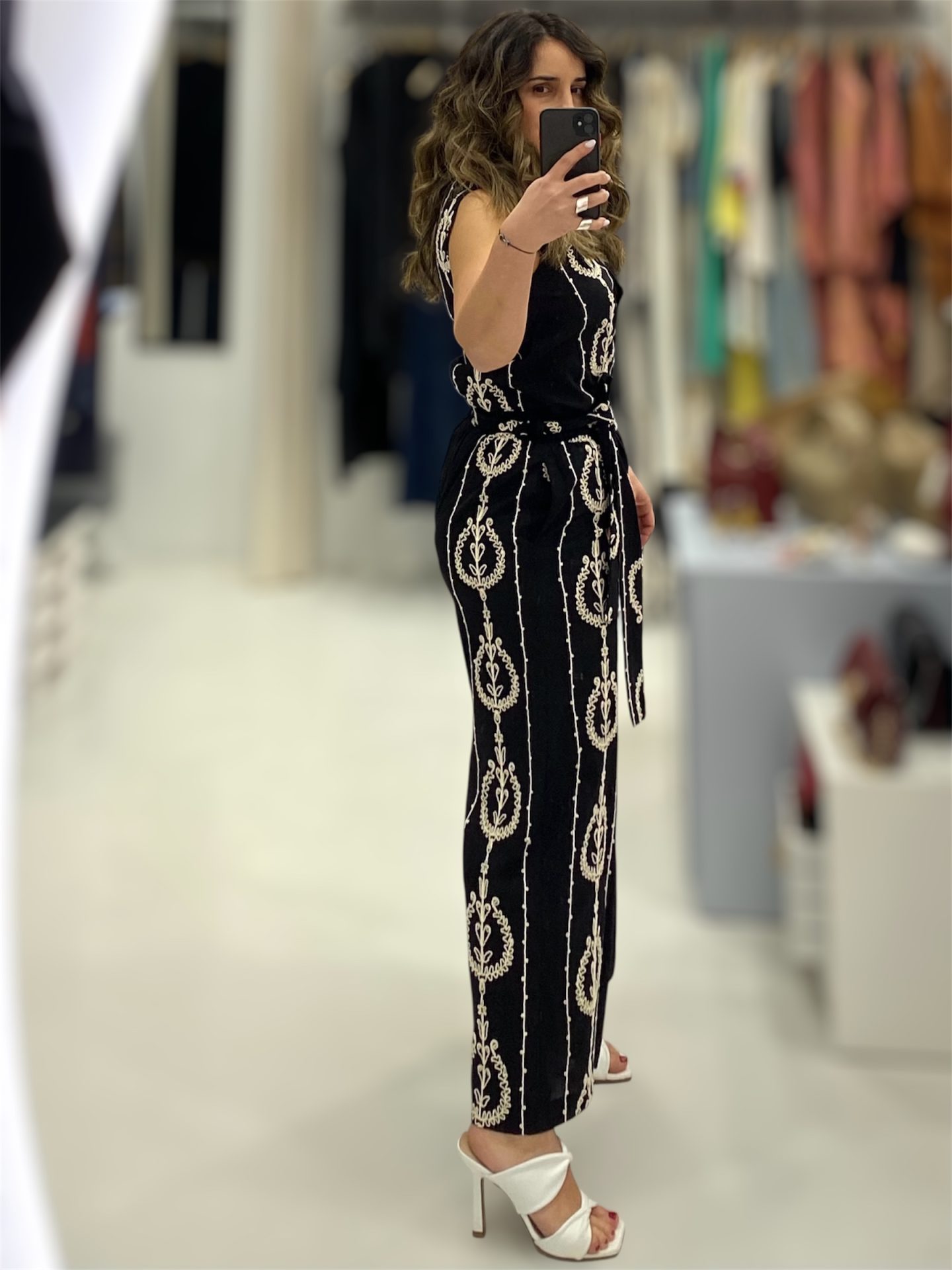 Moutaki • Embroidered Pants • Black