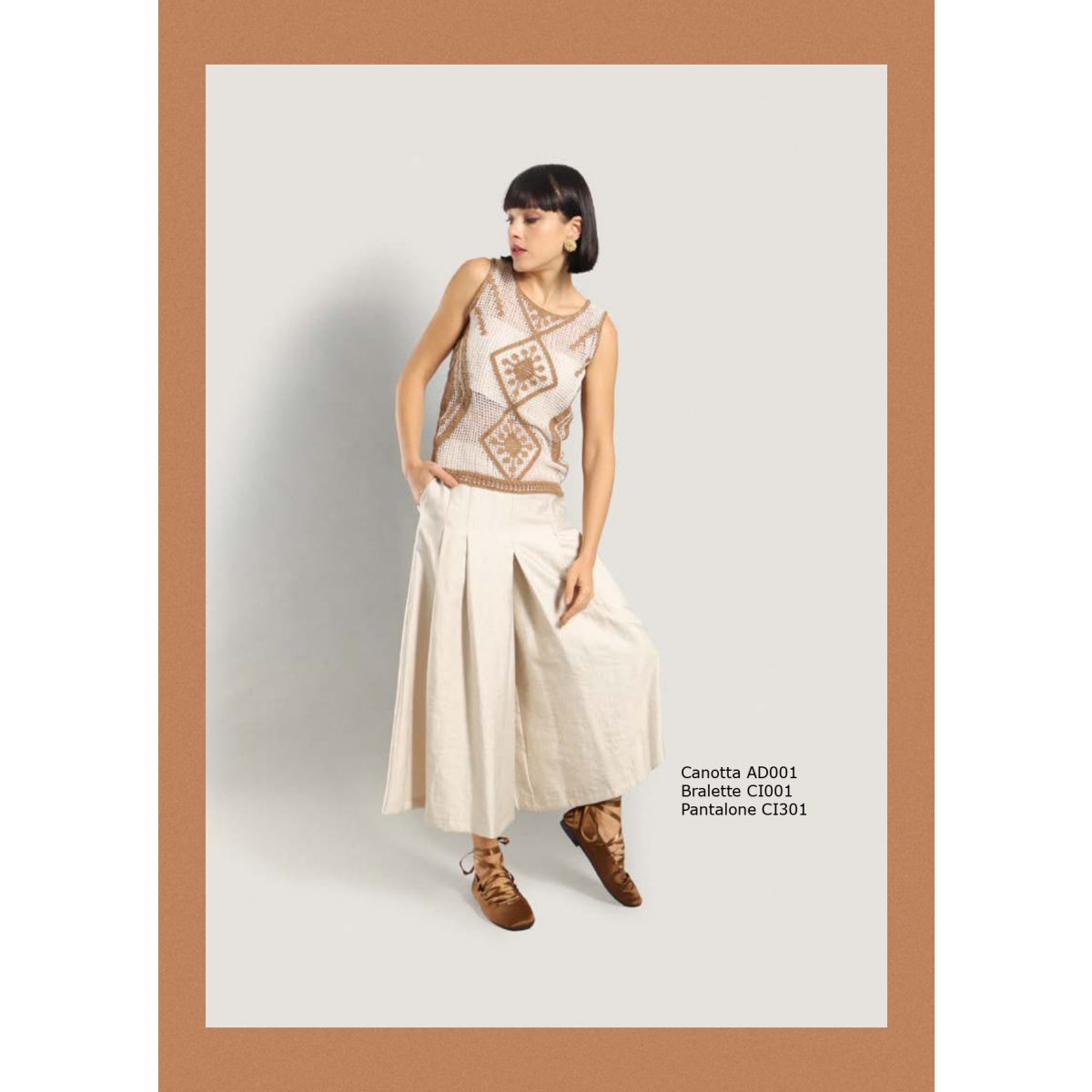 Le Streghe • Wide-leg Jupe Culotte • Ivory - Pearlized - Image 4