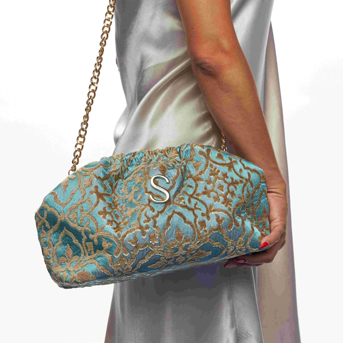 Sorena • Akrogiali Bucket Bag • Turquoise Beige - Image 3