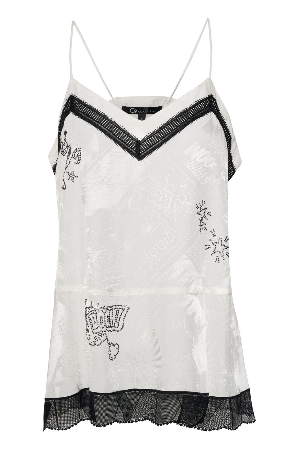 Cloud9byL • Volcano Camisole • White jacquard