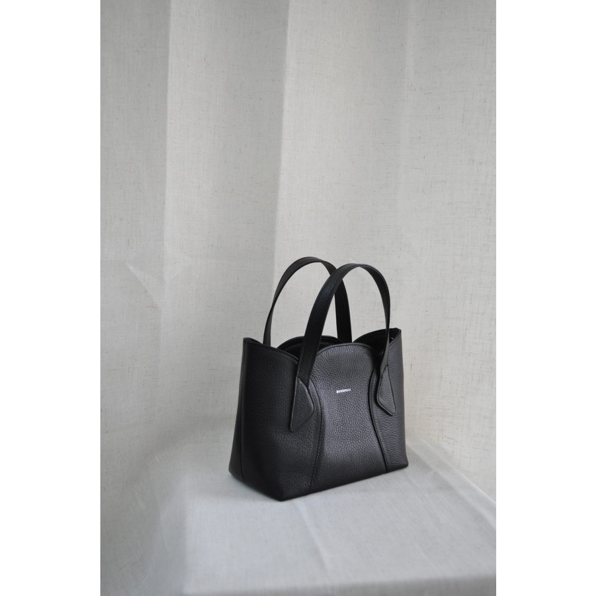 Bonendis • Tulip Mini Leather Handbag • Black - Image 2