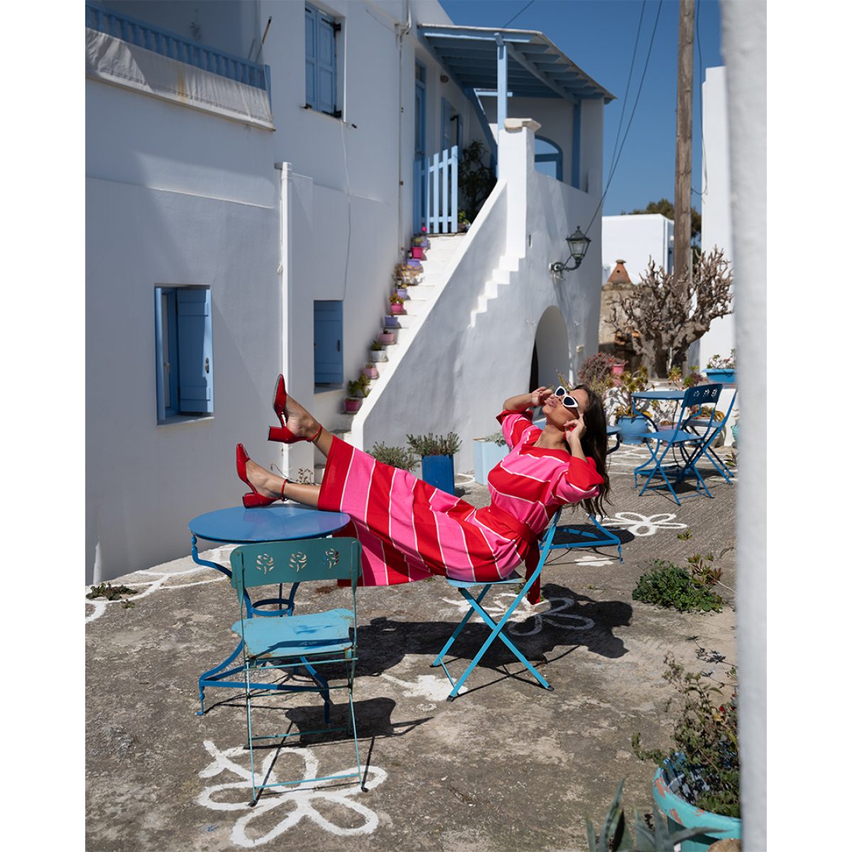 So bohemian • Madison Dress • Red Pink - Image 5