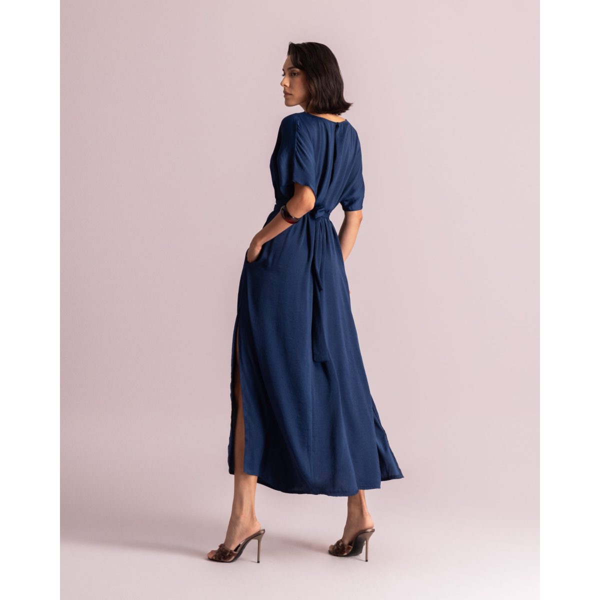 Moutaki • Relaxed Maxi Dress • Navy Blue - Image 3