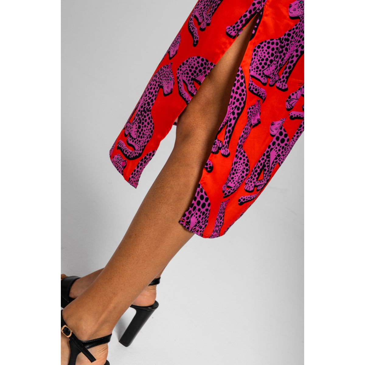 Lolina • Sleevless Midi Shirtdress • Pink Panther - Image 7