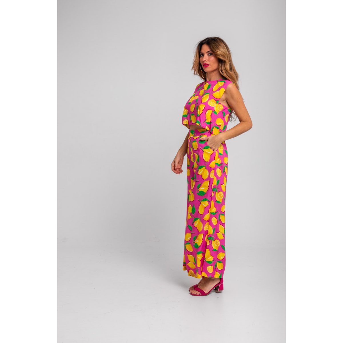 Lolina • Limoncello Lemon Top • Pink Yellow - Image 2