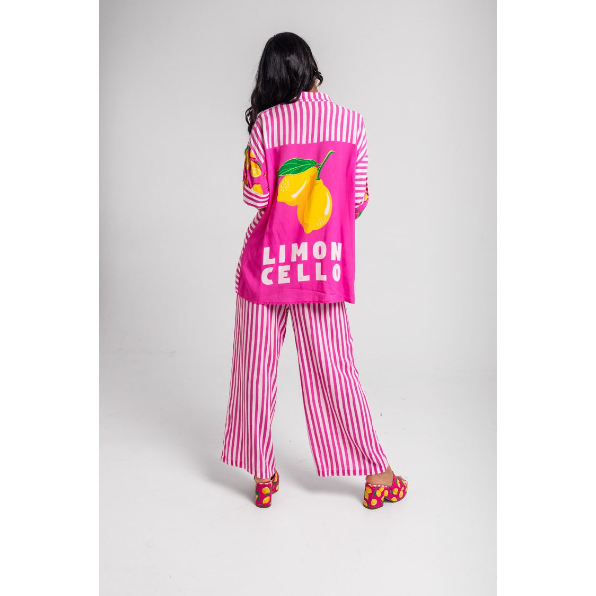 Lolina • Limoncello Safari Lemon Shirt • Pink Yellow - Image 5