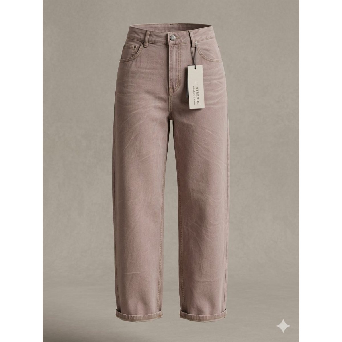 Le Streghe • Vintage Barrel Jeans • Dirty Pink - Image 2