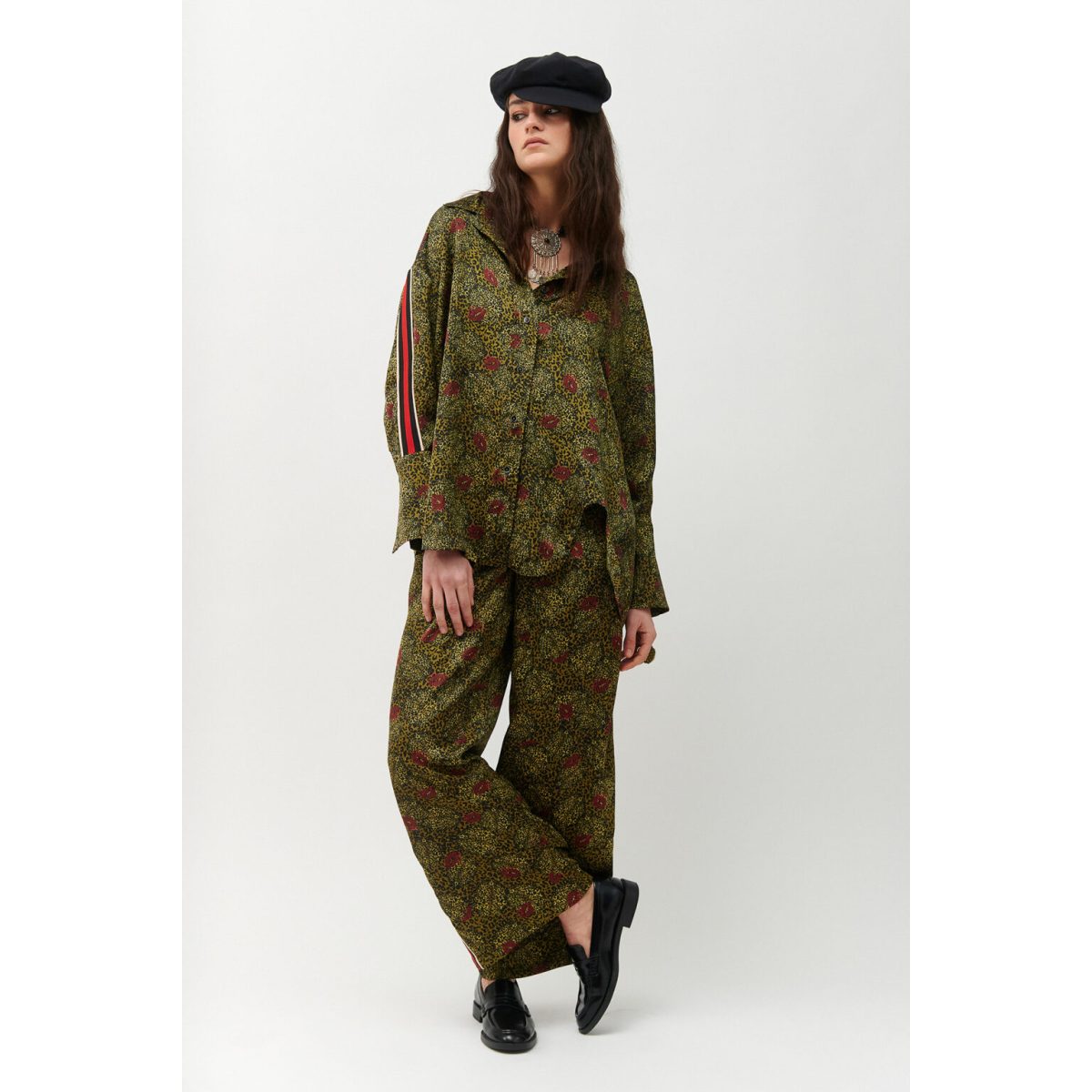 Cloud9byL • Nova Oversized Shirt • Olive Green - Image 2