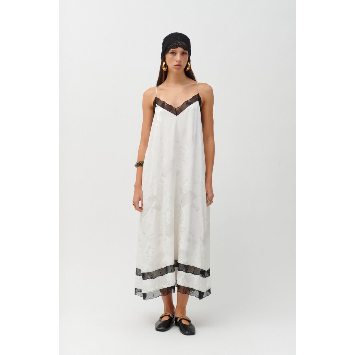 Cloud9byL • Shade Maxi SleepDress • White jacquard - Image 3
