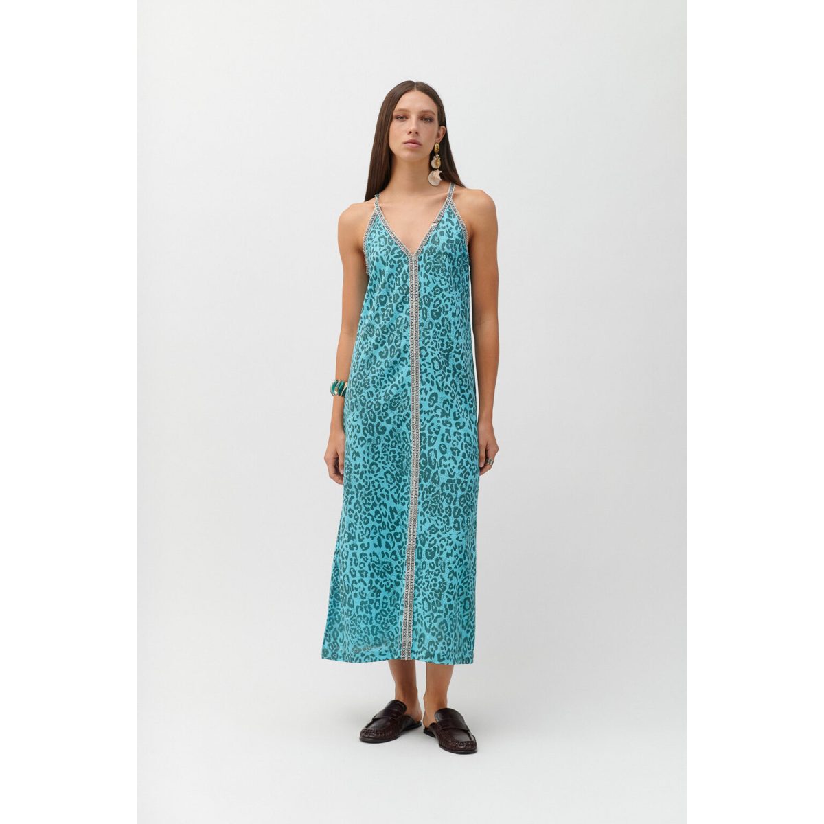 Cloud9byL • Audra Dress • Baby Blue Leopard - Image 2