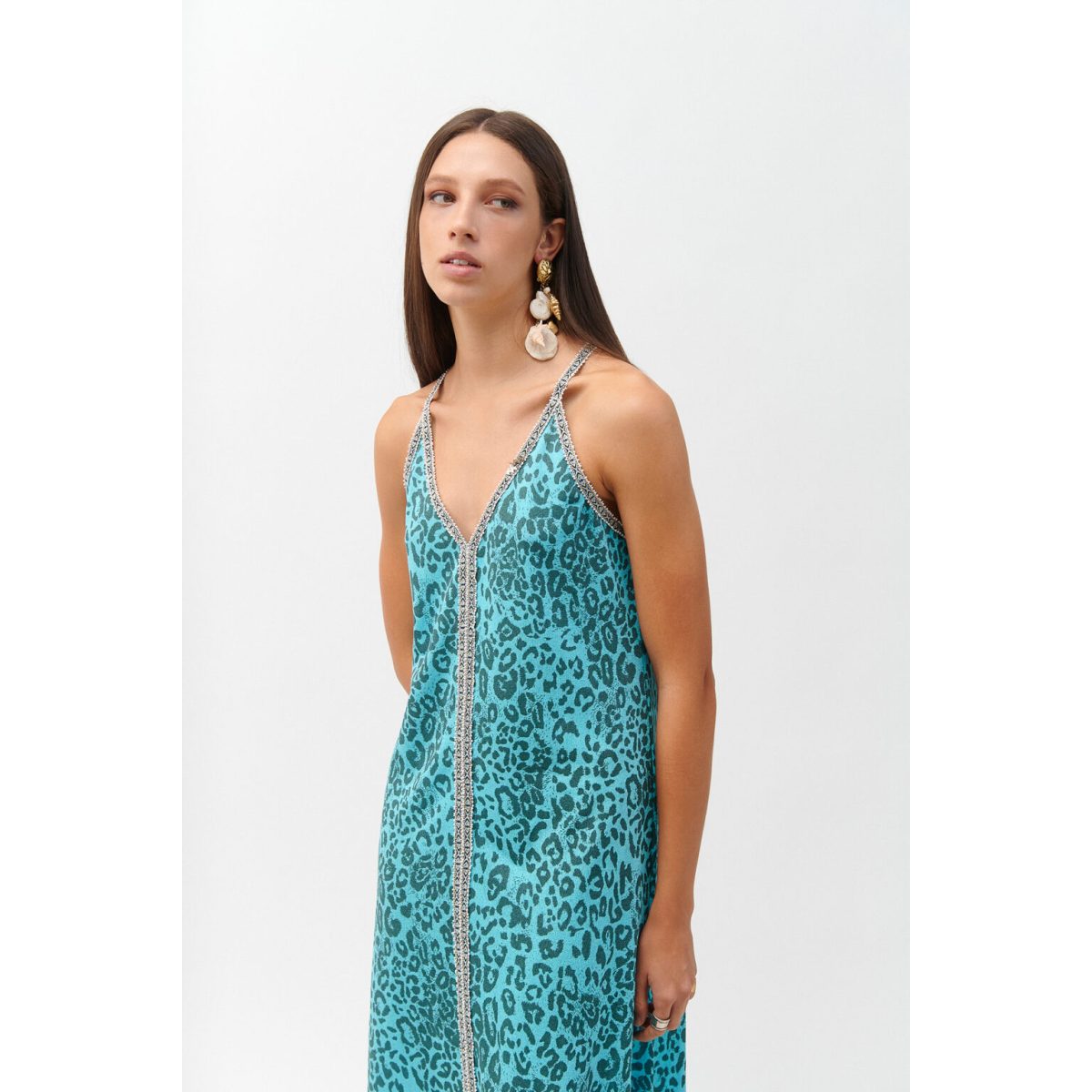 Cloud9byL • Audra Dress • Baby Blue Leopard - Image 3
