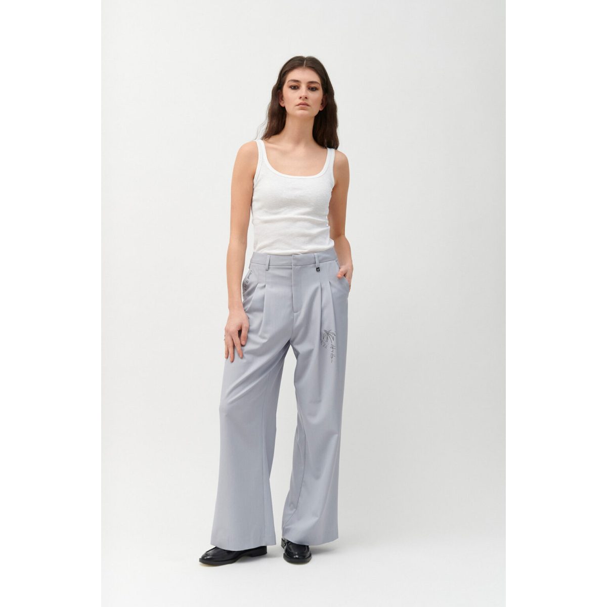 Cloud9byL • Iris Tailored Pants • Light Grey - Image 10