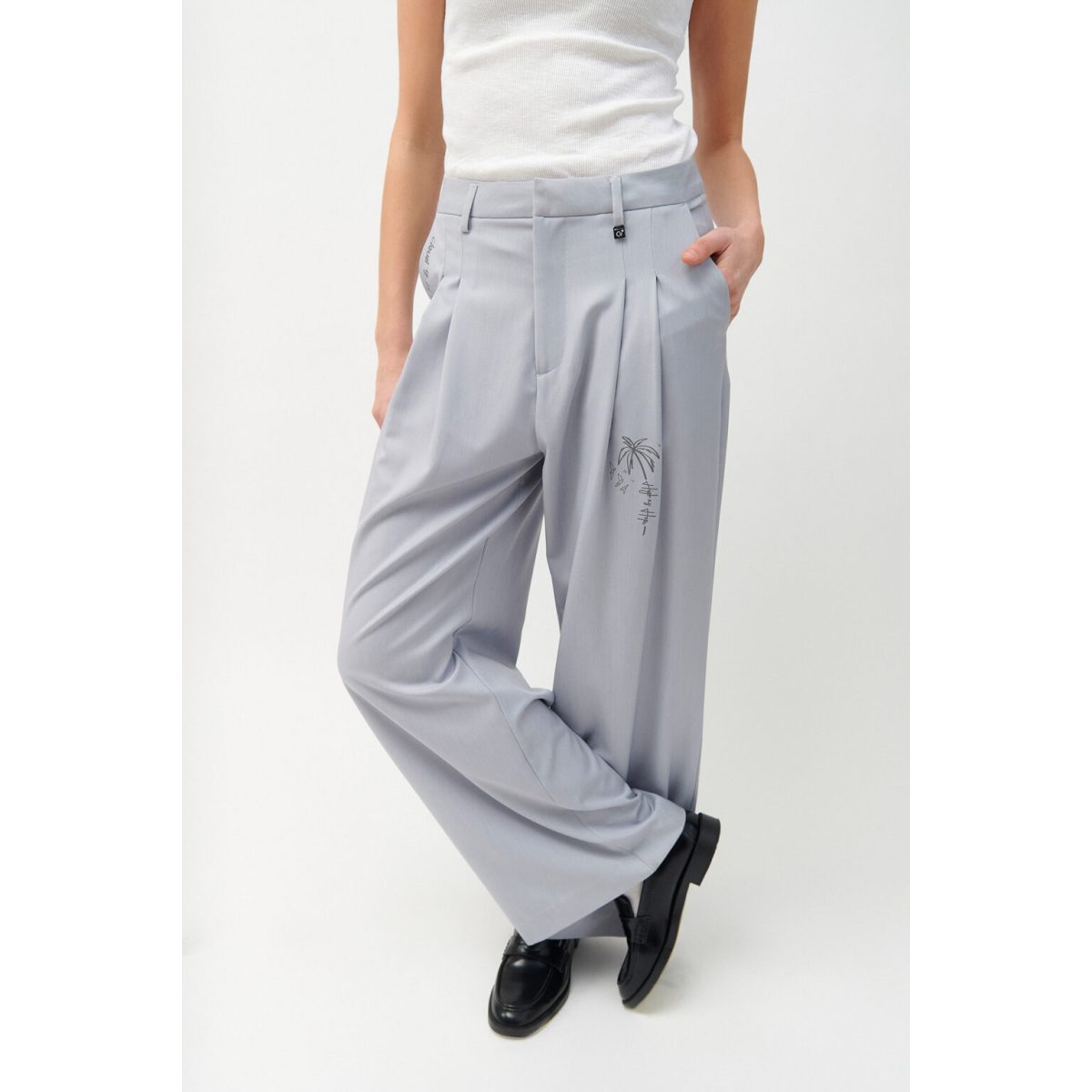 Cloud9byL • Iris Tailored Pants • Light Grey - Image 8