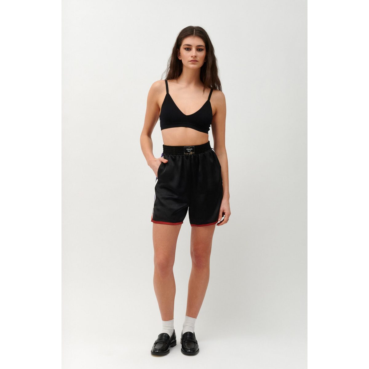 Cloud9byL • Dylan Satin Shorts • Black - Image 3