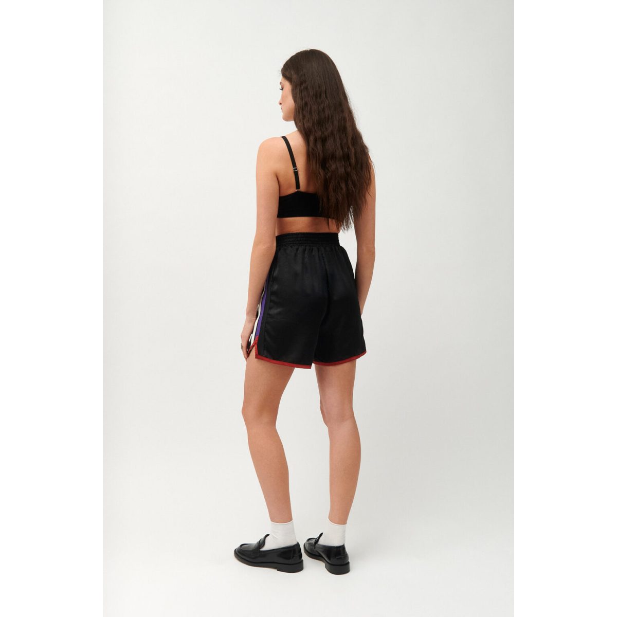 Cloud9byL • Dylan Satin Shorts • Black - Image 4