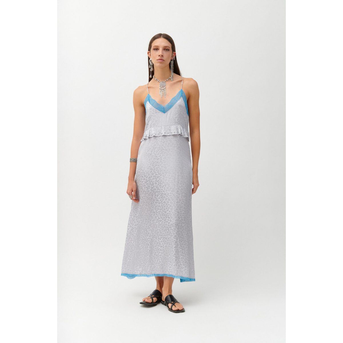 Cloud9byL • Eden Dress • Light Grey Leopard - Image 5