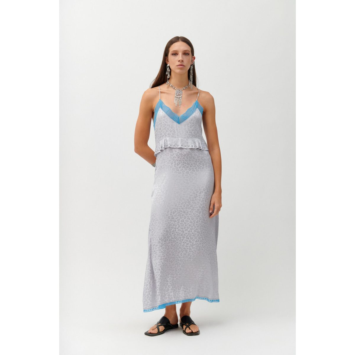 Cloud9byL • Eden Dress • Light Grey Leopard - Image 4