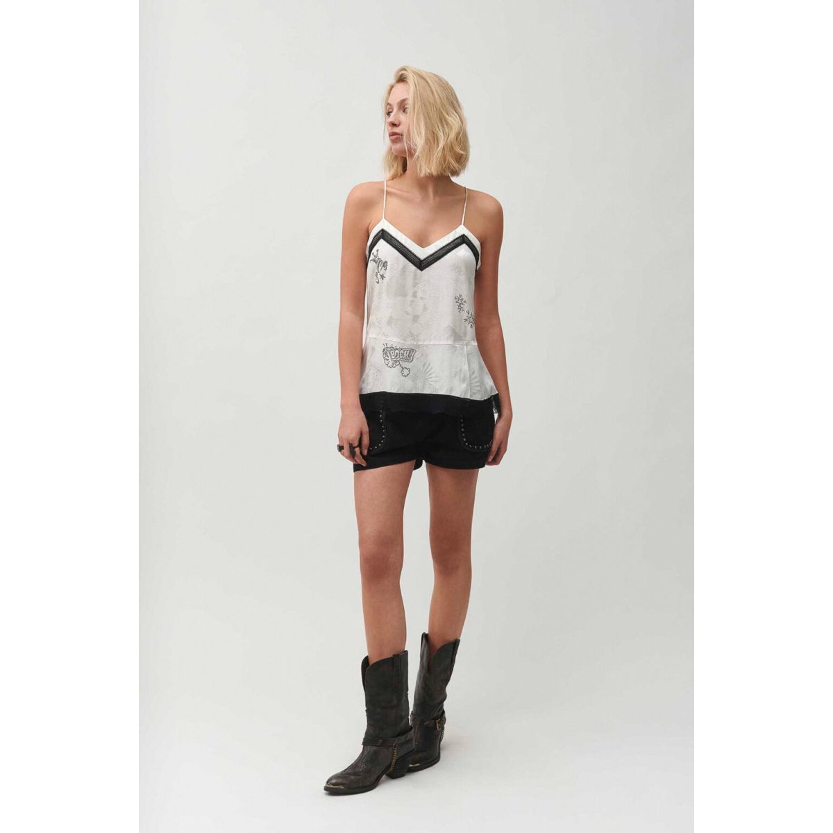 Cloud9byL • Volcano Camisole • White jacquard - Image 3