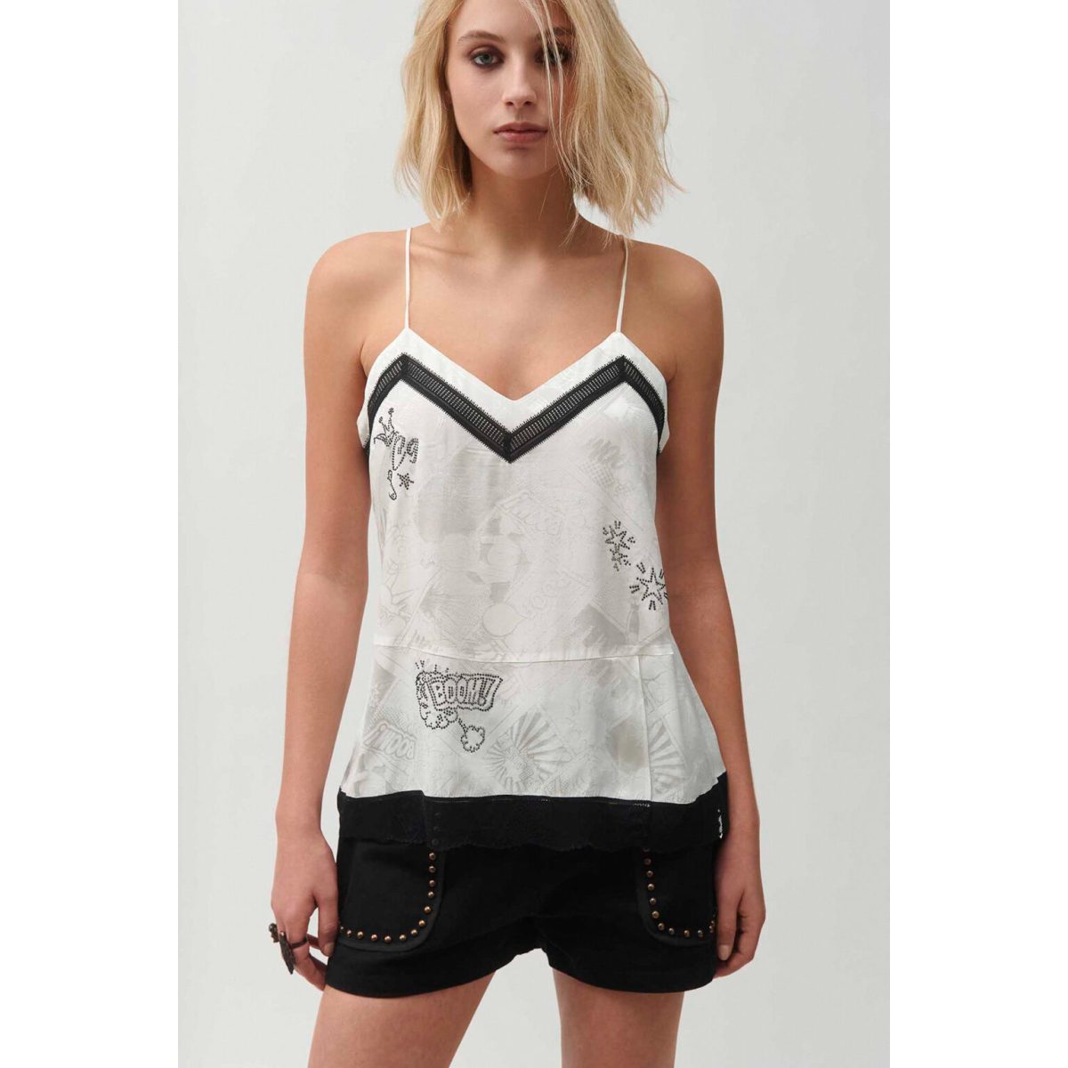 Cloud9byL • Volcano Camisole • White jacquard - Image 2